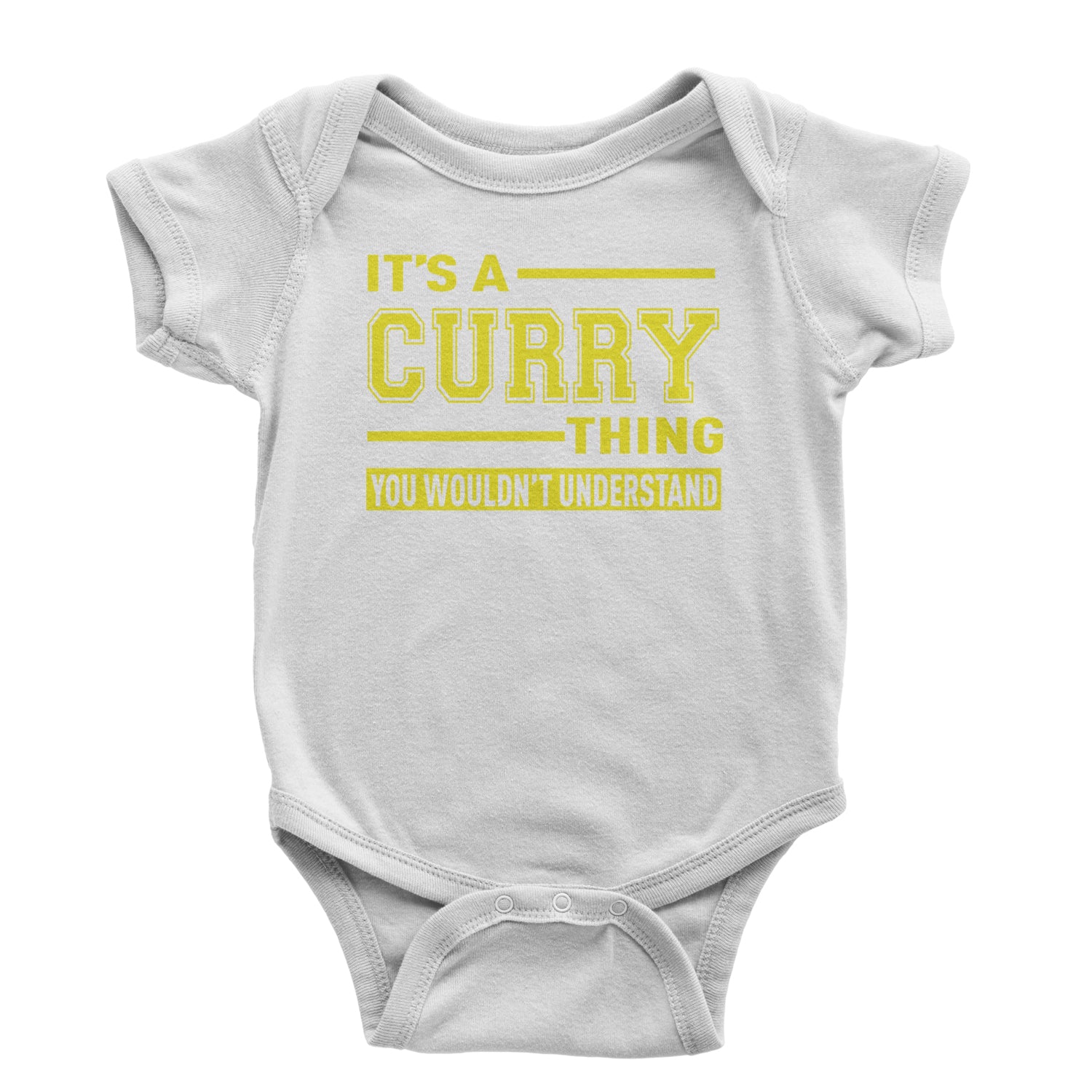 It's A Curry Thing, You Wouldn't Understand Basketball Infant One-Piece Romper Bodysuit and Toddler T-shirt White