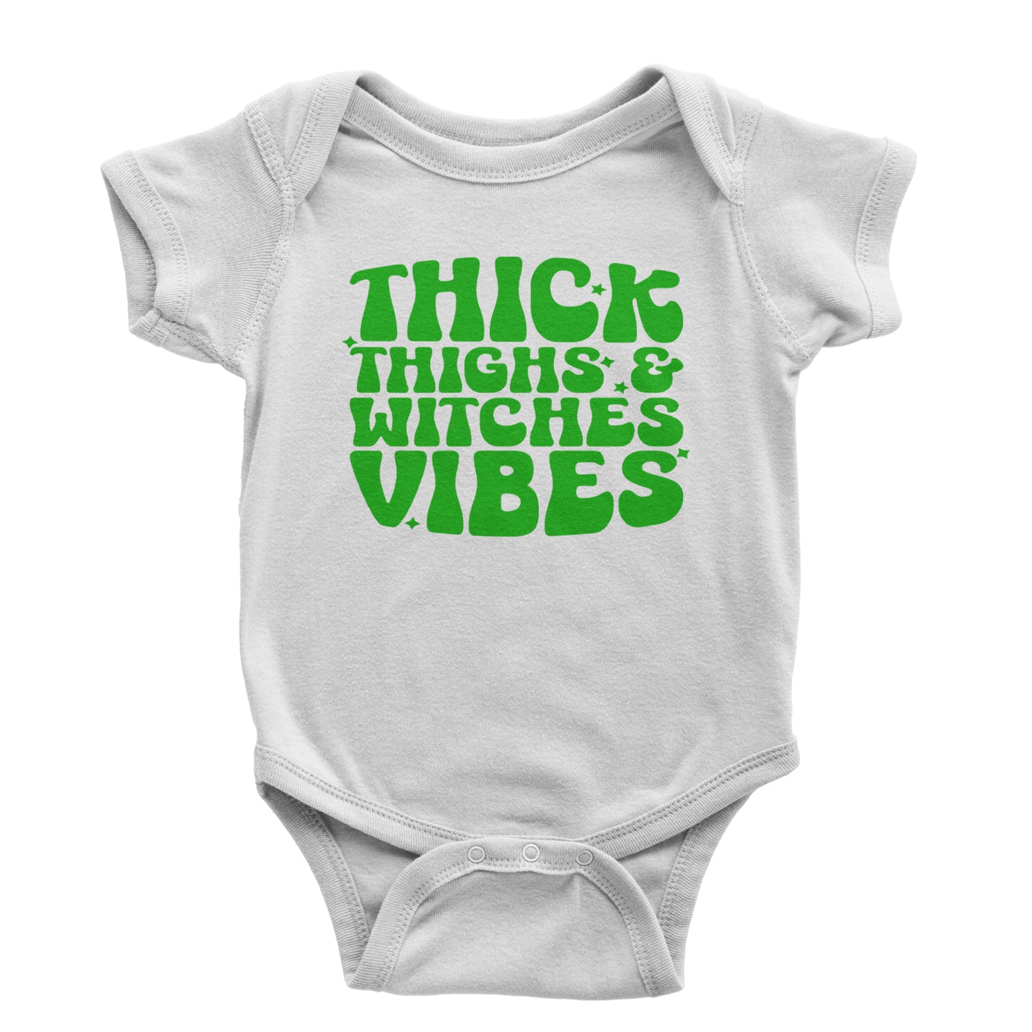 Thick Thighs And Witches Vibes Infant One-Piece Romper Bodysuit and Toddler T-shirt Black