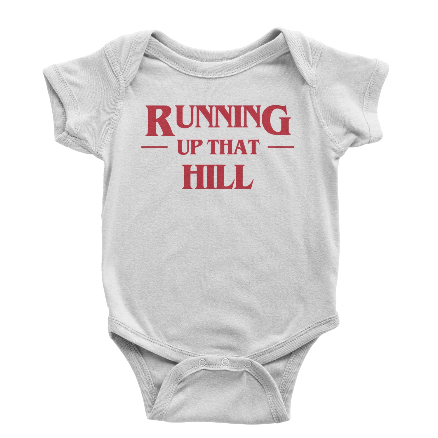 Running Up That Hill Infant One-Piece Romper Bodysuit and Toddler T-shirt Black