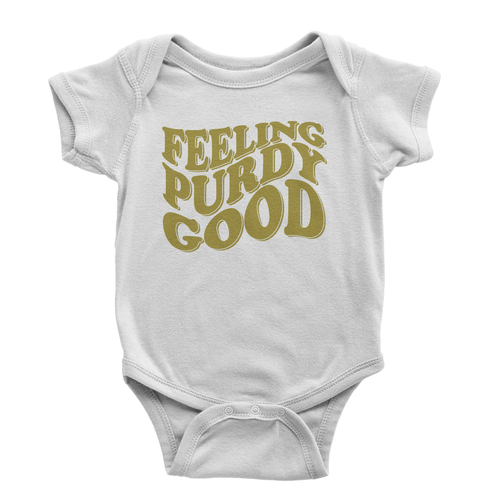 Feeling Purdy Good San Francisco Infant One-Piece Romper Bodysuit and Toddler T-shirt White