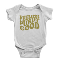 Feeling Purdy Good San Francisco Infant One-Piece Romper Bodysuit and Toddler T-shirt White