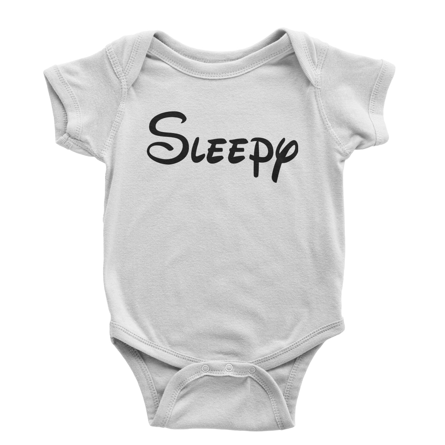 Sleepy - 7 Dwarfs Costume Infant One-Piece Romper Bodysuit and Toddler T-shirt White