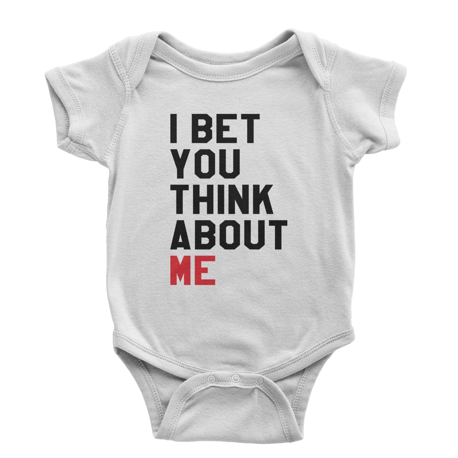 I Bet You Think About Me New TTPD Era Infant One-Piece Romper Bodysuit and Toddler T-shirt White