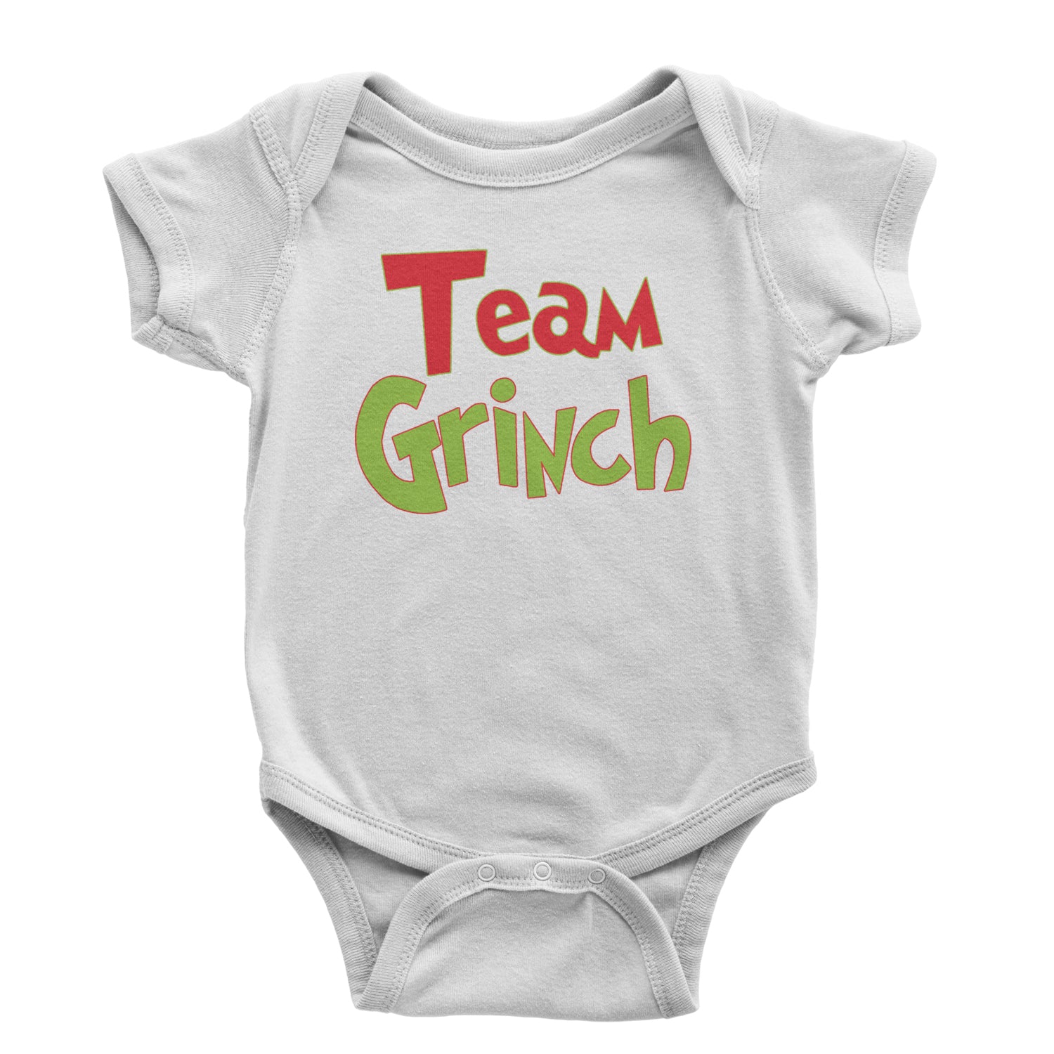 Team Gr-nch Jolly Grinchmas Merry Christmas Infant One-Piece Romper Bodysuit and Toddler T-shirt White