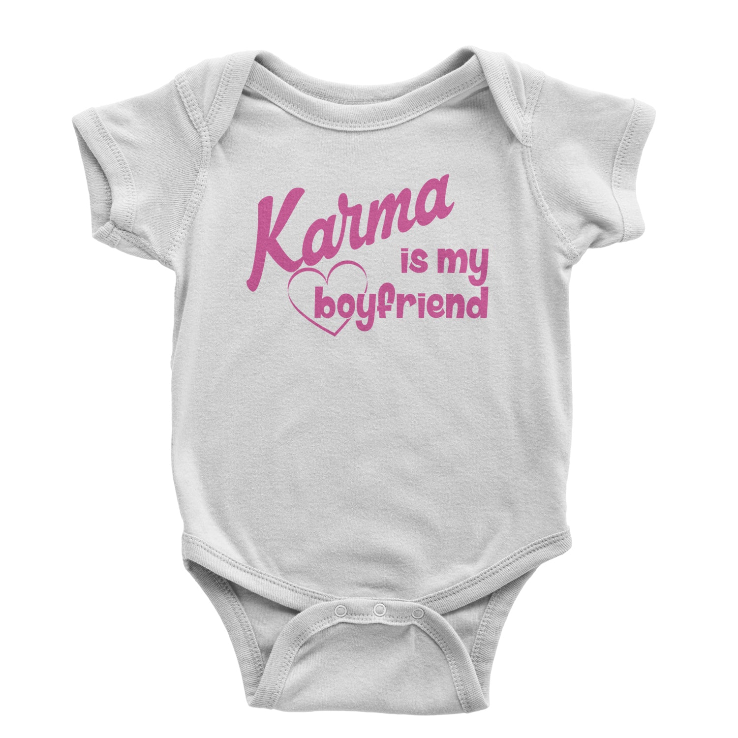 Karma Is My Boyfriend Midnight Eras  Infant One-Piece Romper Bodysuit and Toddler T-shirt White