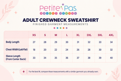 Petite Pas Adult Sweatshirt