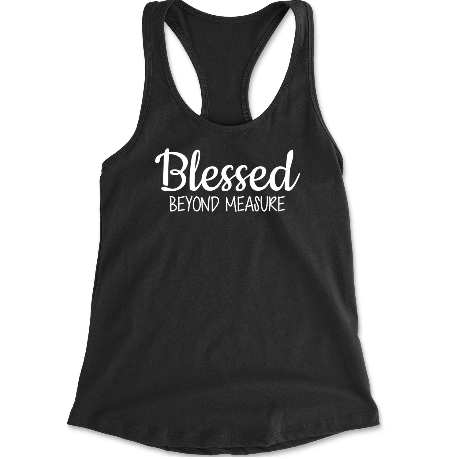 Blessed Beyond Measure Racerback Tank Top for Women Black