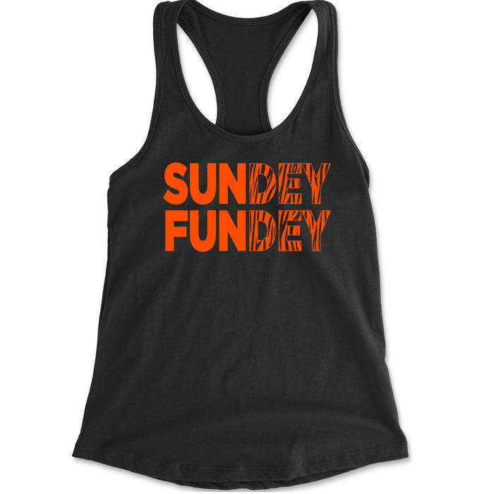 SunDEY FunDEY Sunday Funday Racerback Tank Top for Women