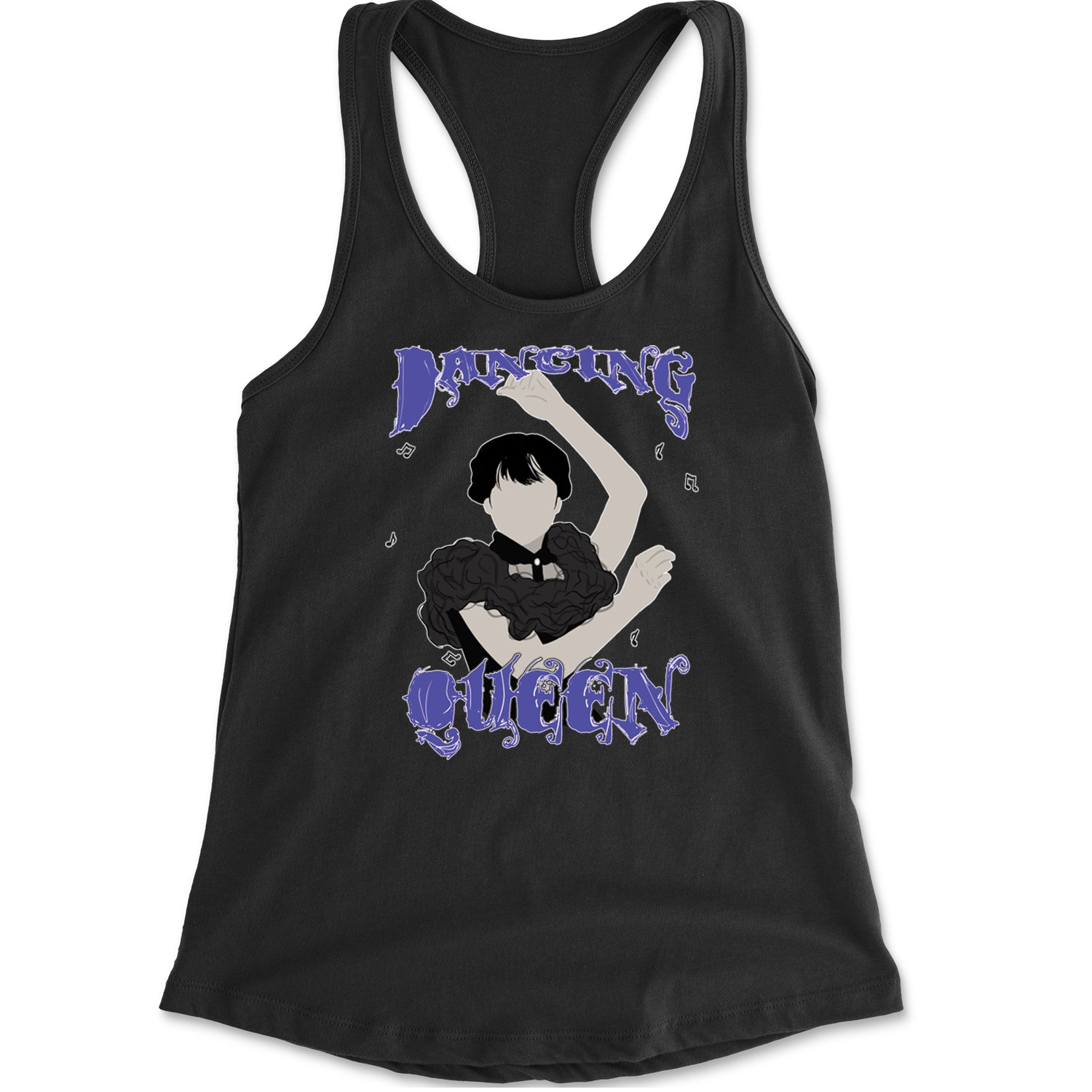 Wednesday Dancing Queen Racerback Tank Top for Women Black