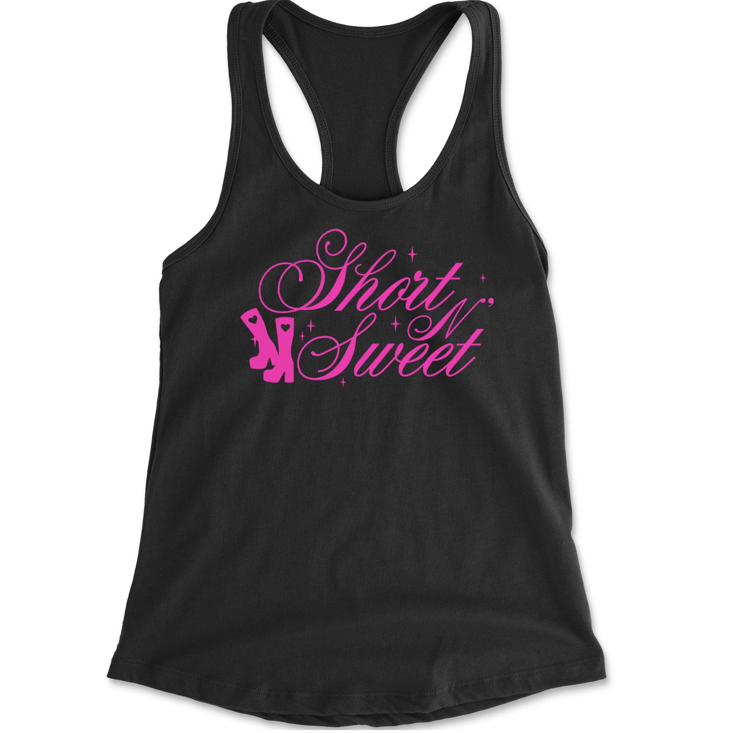 Boots Short N' Sweet Racerback Tank Top for Women Charcoal Grey