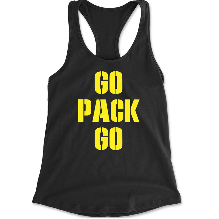 Go Pack Go Green Bay Racerback Tank Top for Women
