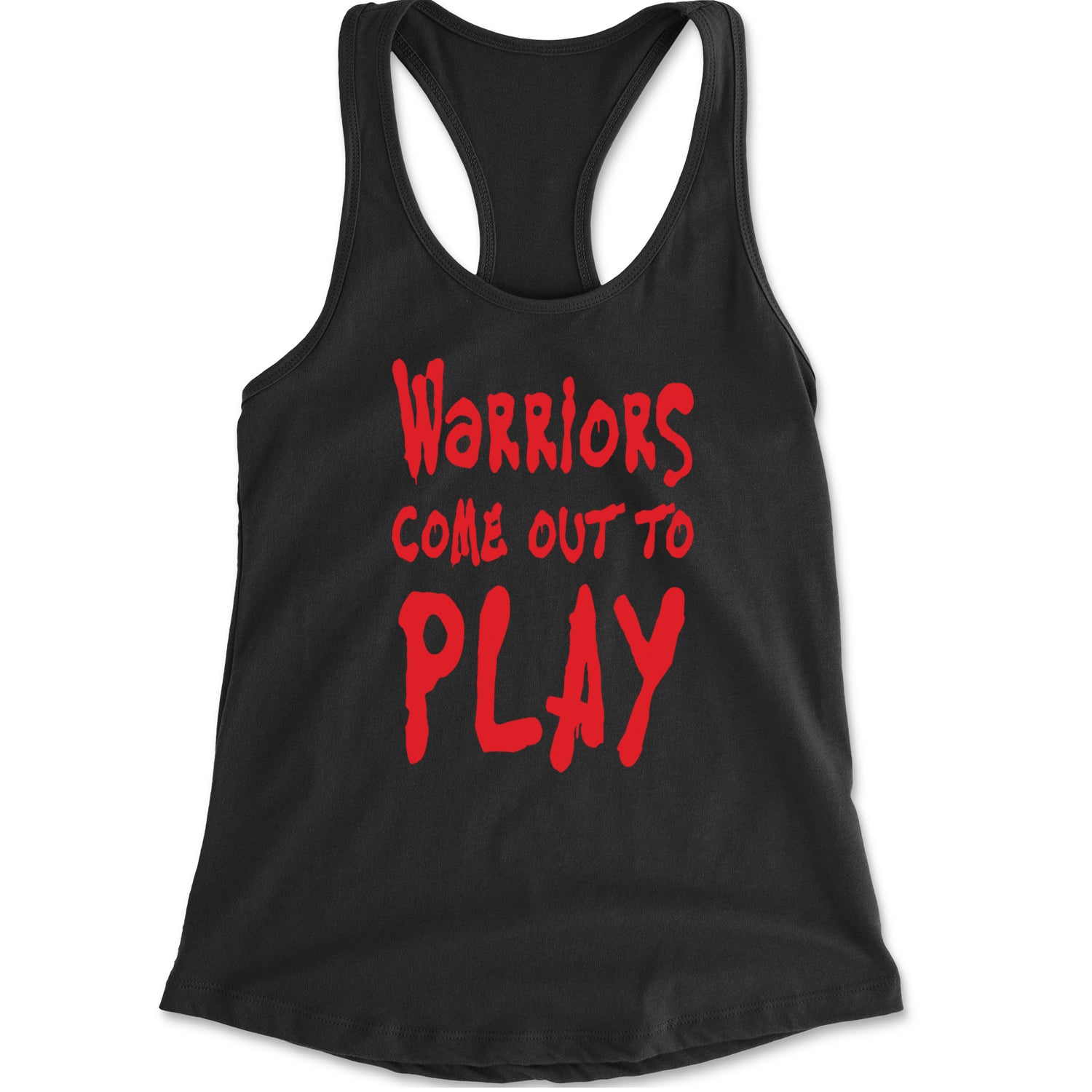 Warriors Come Out To Play  Racerback Tank Top for Women Black