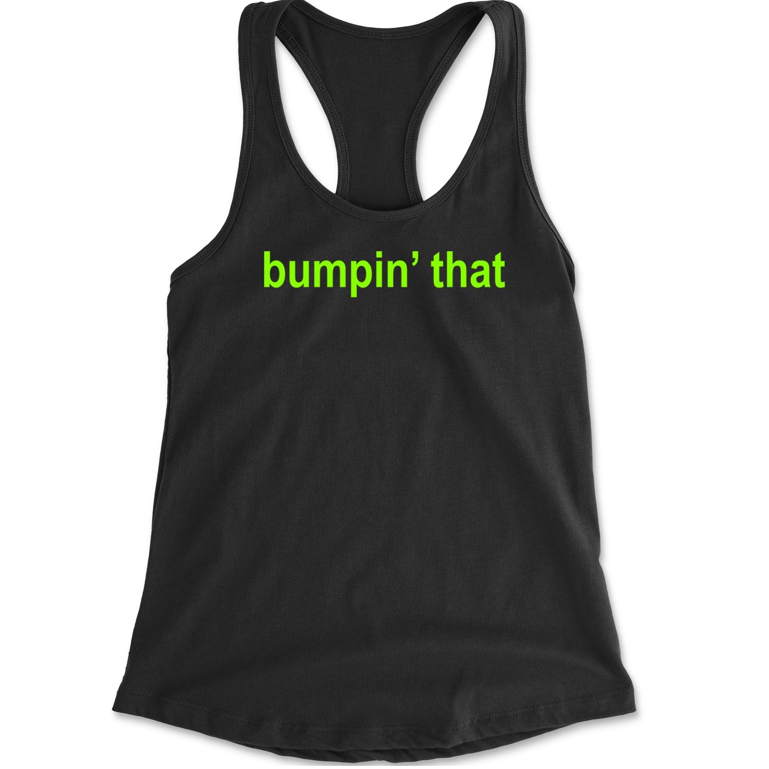 Bumpin' That Brat Music Racerback Tank Top for Women Black