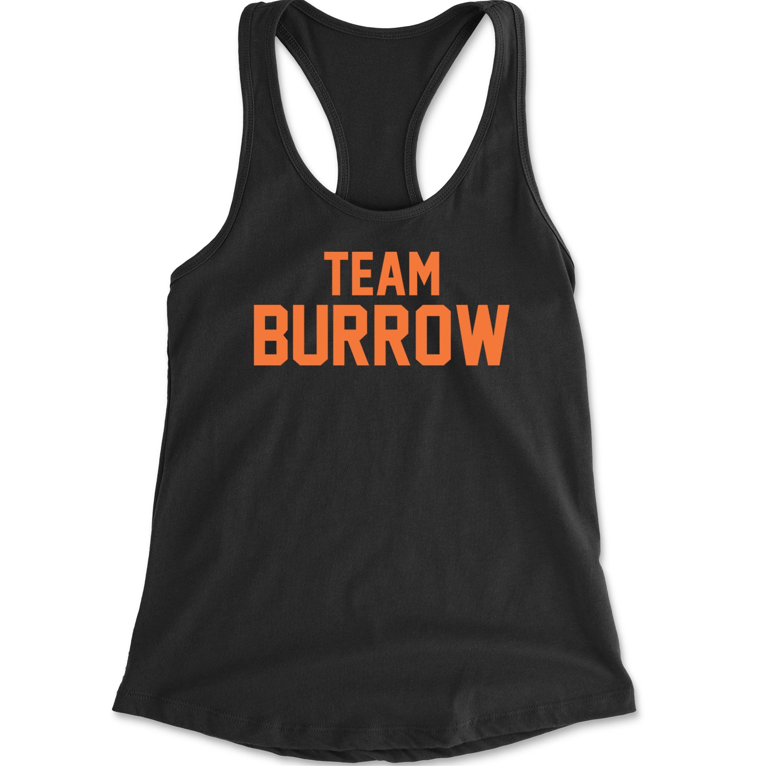 Team Burrow Cincinnati Racerback Tank Top for Women Black