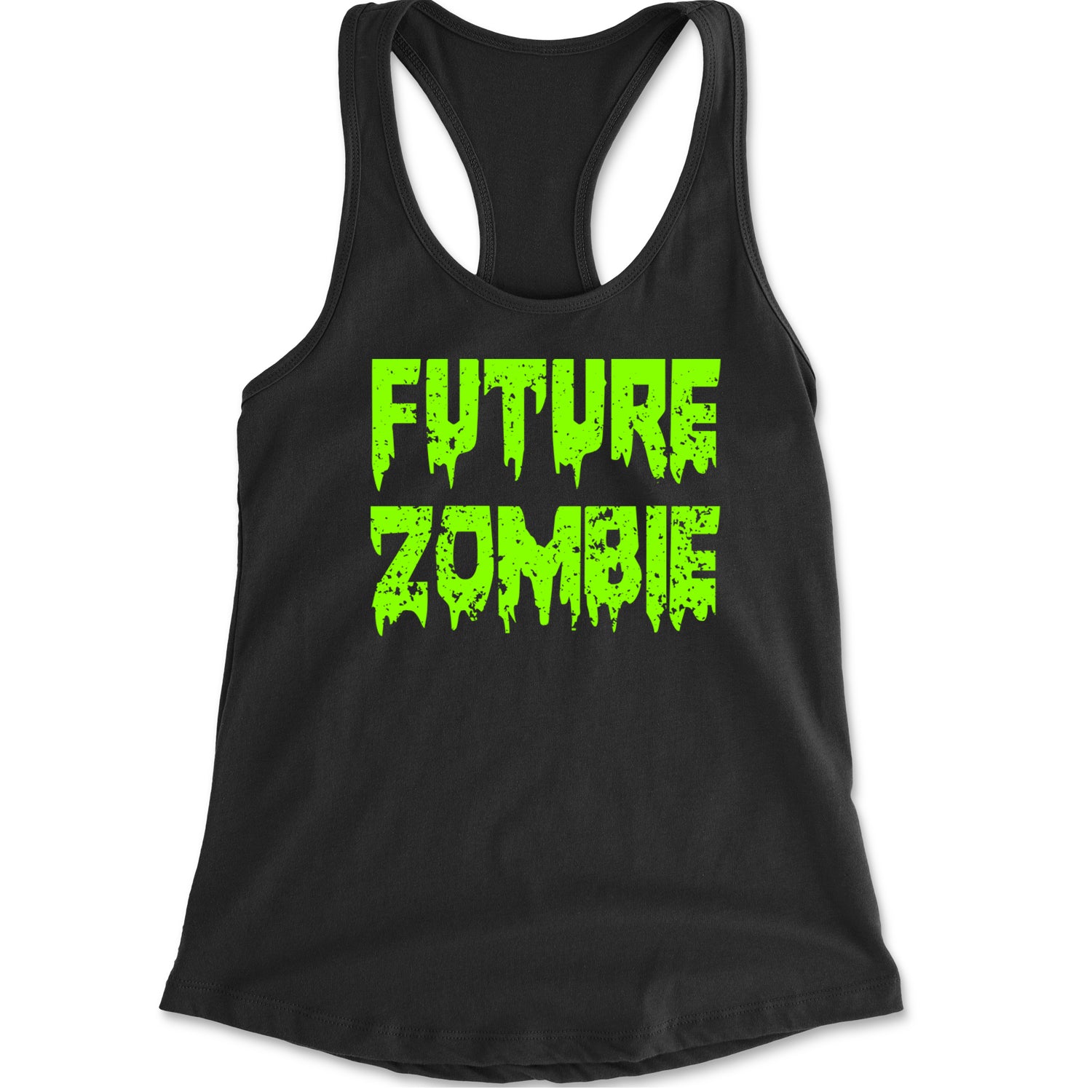 Future Zombie Horror Racerback Tank Top for Women Black