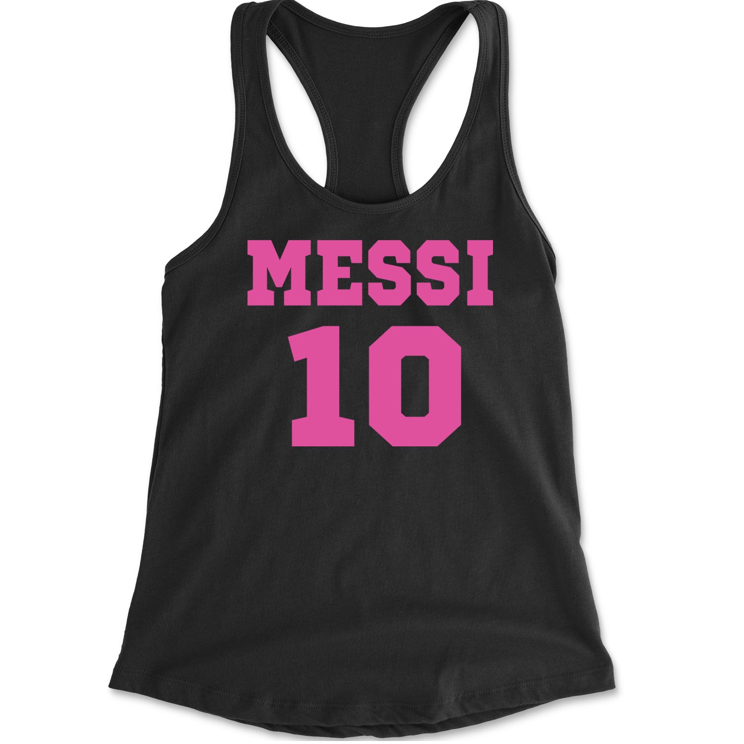 Messi World Soccer Futbol Messiami Racerback Tank Top for Women Black
