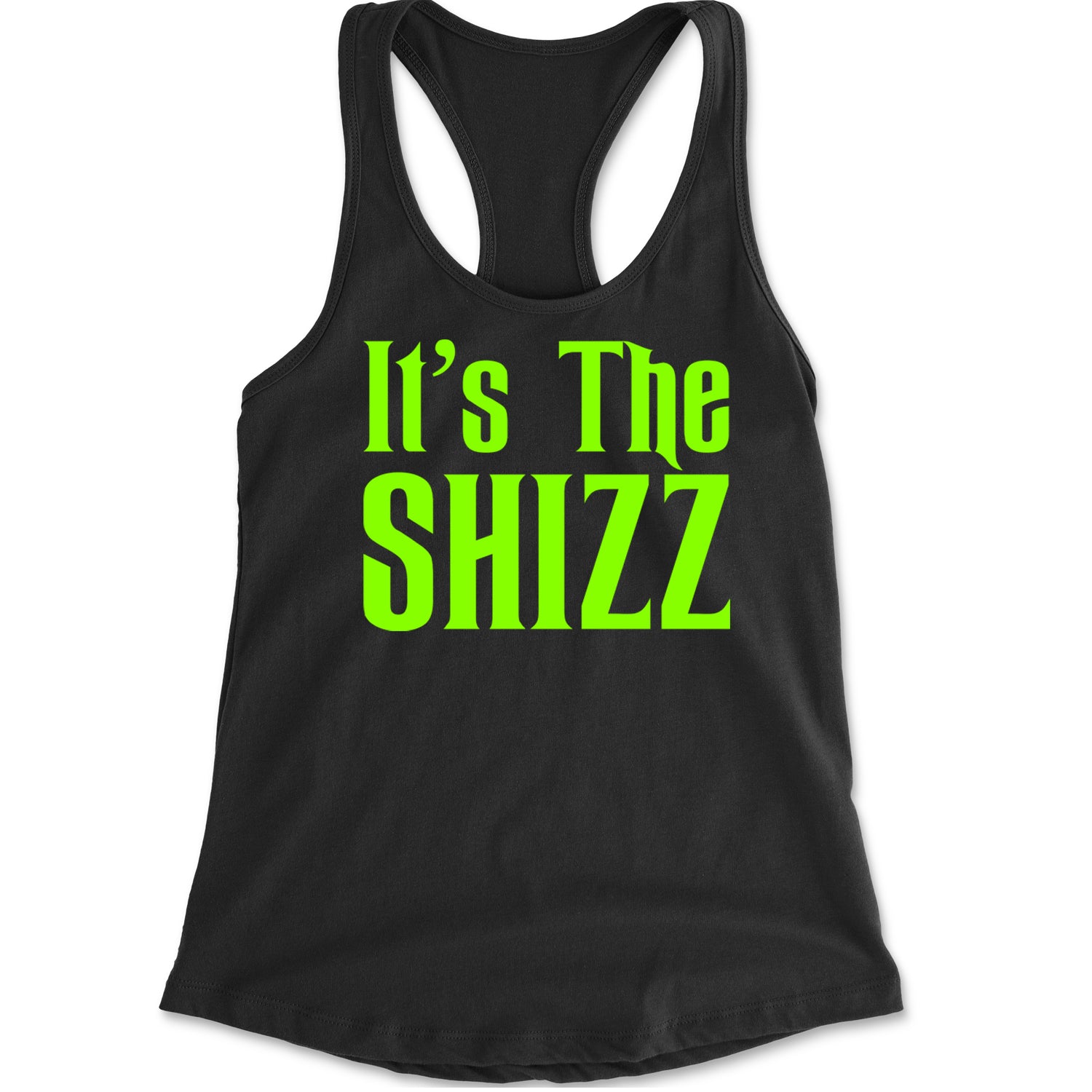 It's The Shizz Magical Racerback Tank Top for Women Black