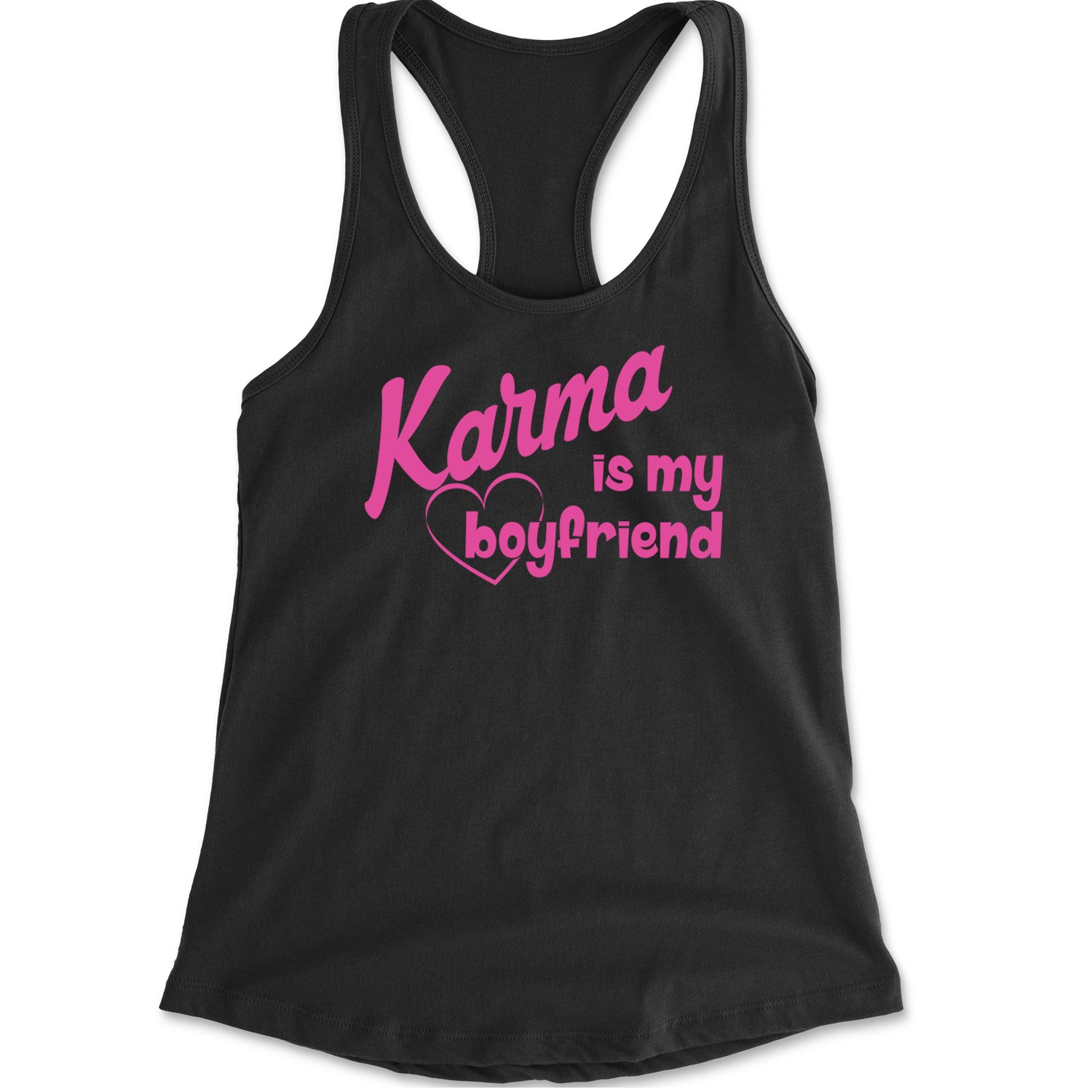 Karma Is My Boyfriend Midnight Eras  Racerback Tank Top for Women Black