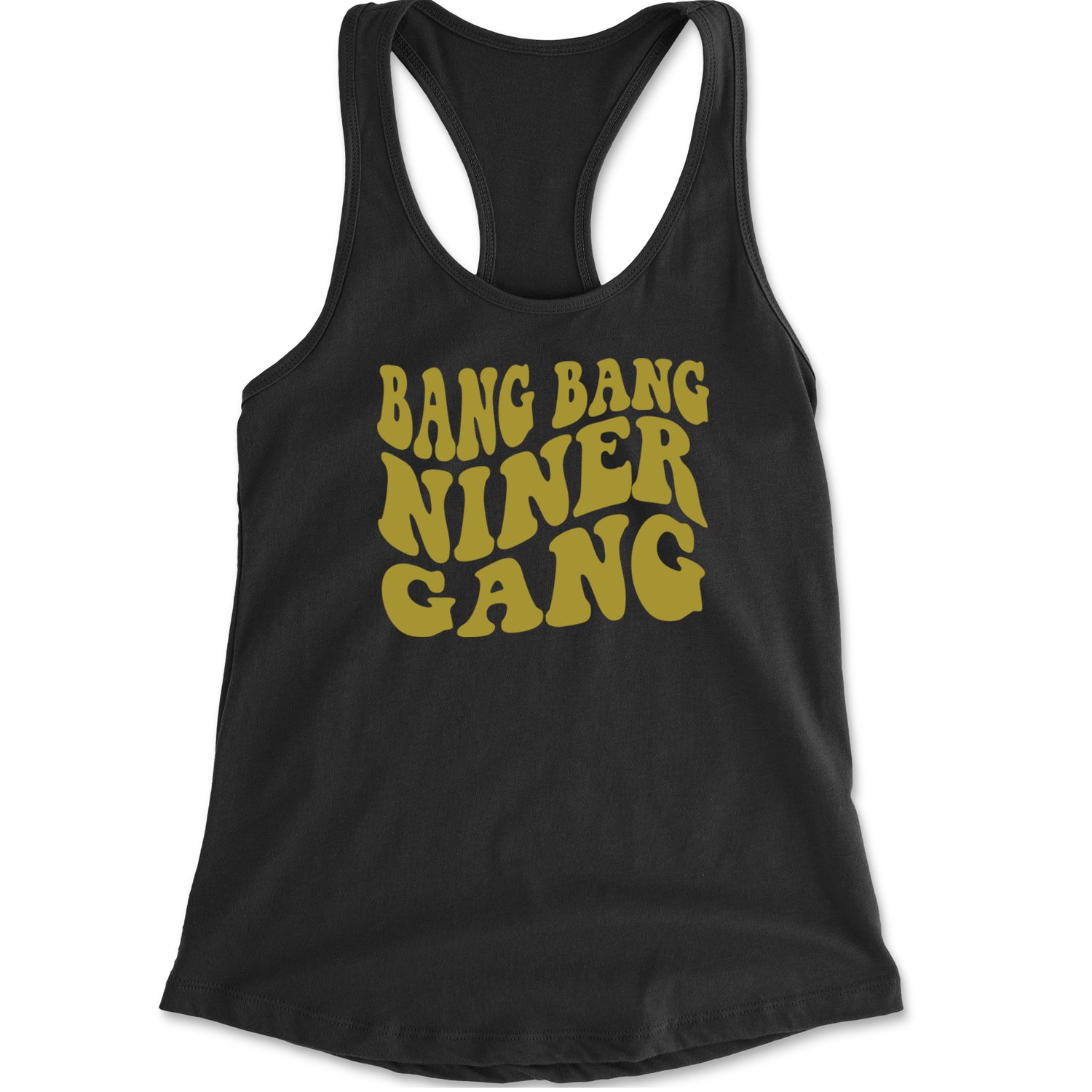 WAVE Bang Bang Nin-r Gang San Francisco Racerback Tank Top for Women Black