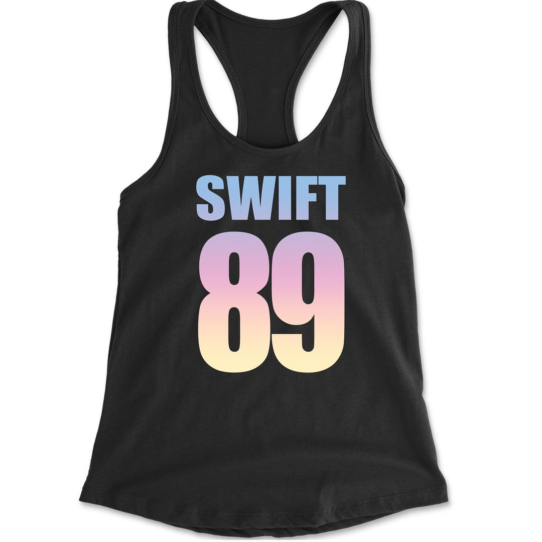 Lover Era Swift 89 Birth Year Music Fan TTPD Racerback Tank Top for Women Black