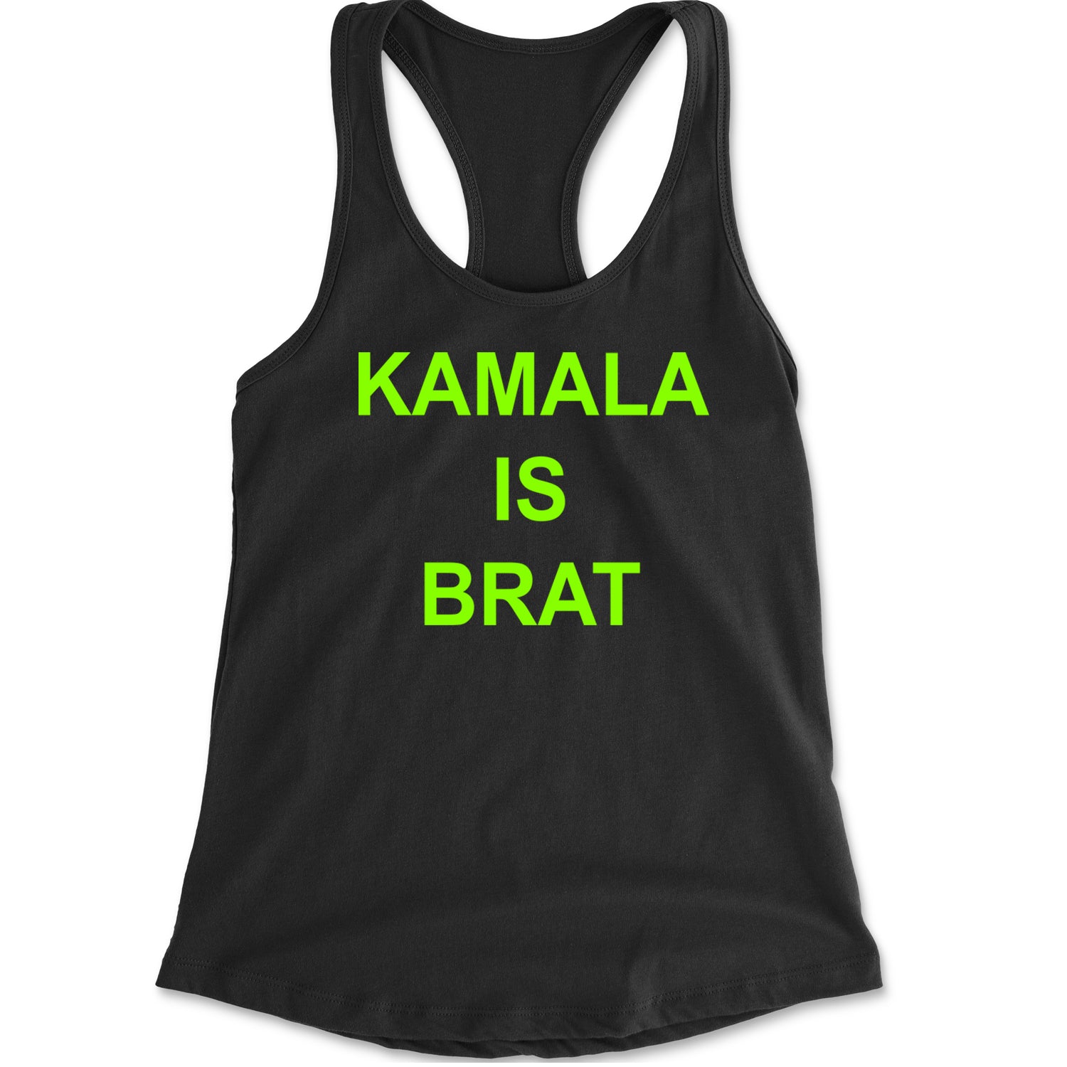 Kamala Is Brat - President Harris 2024 Racerback Tank Top for Women Black