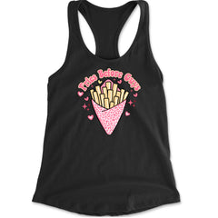 Fries Before Guys Racerback Tank Top for Women Black