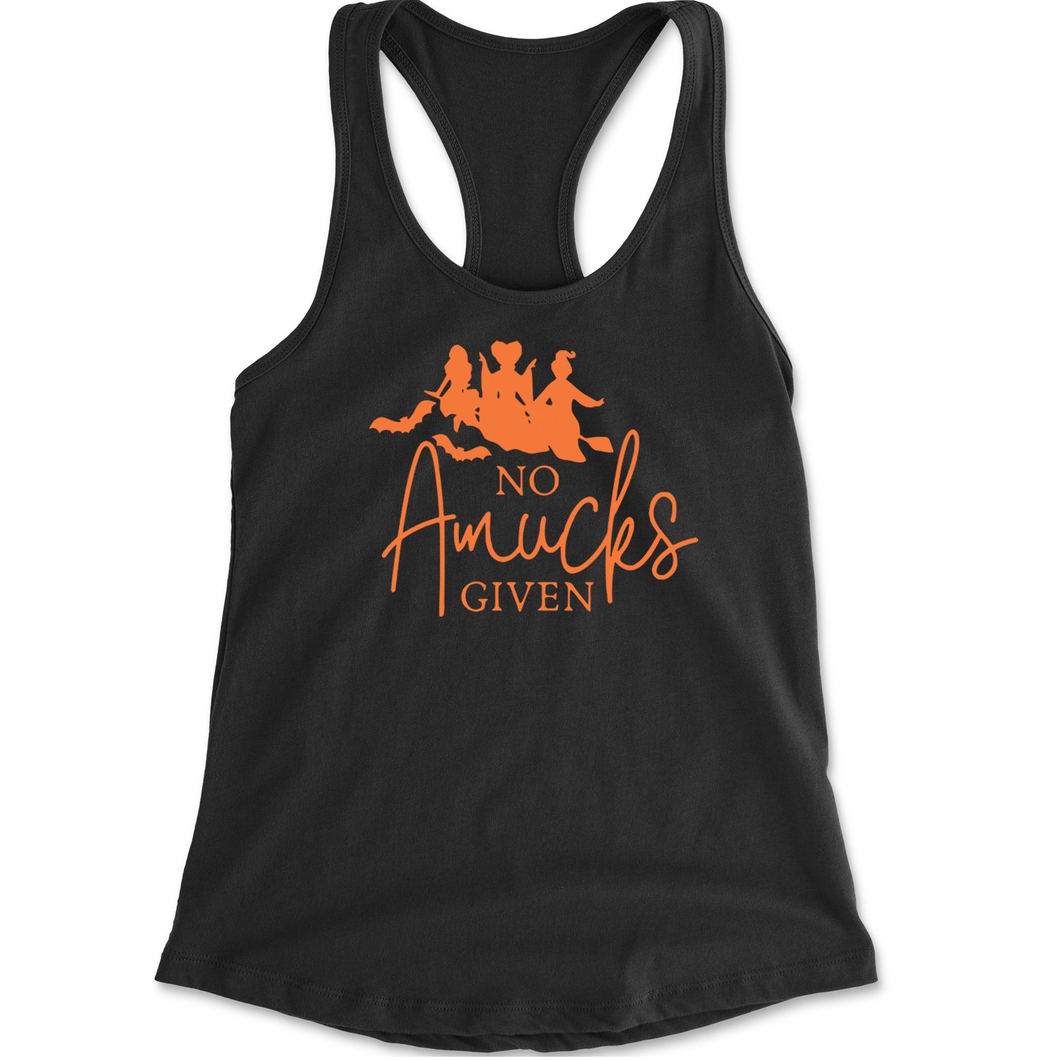 No Amucks Given Hocus Pocus Racerback Tank Top for Women Black