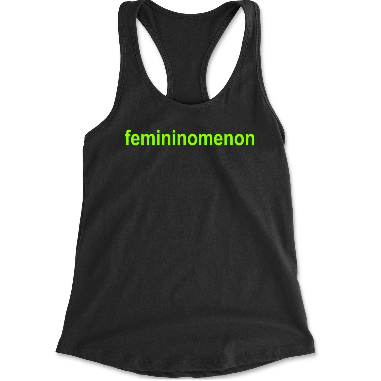 Femininomenon Female Empowerment Racerback Tank Top for Women Black