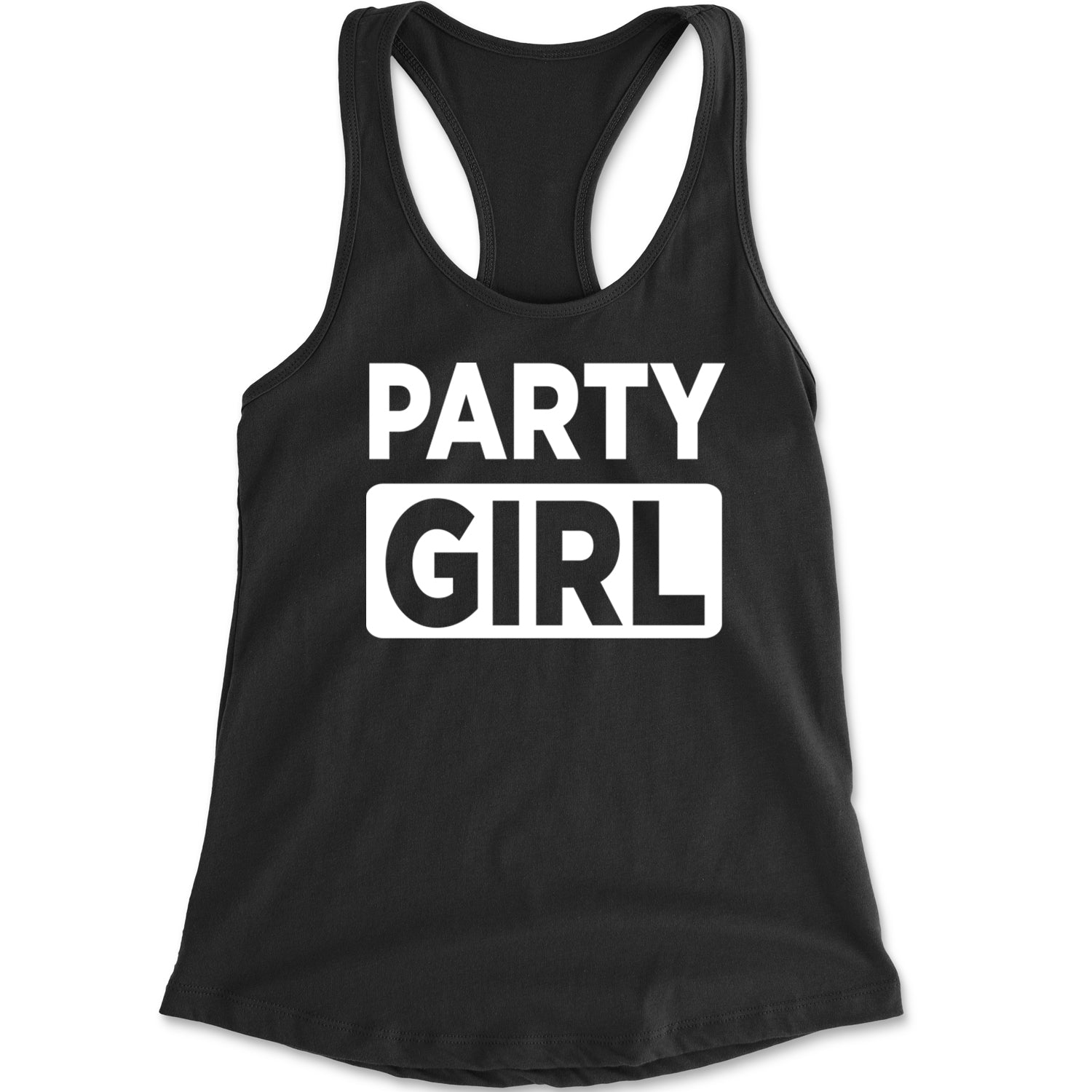 Party Girl Club Brat Racerback Tank Top for Women