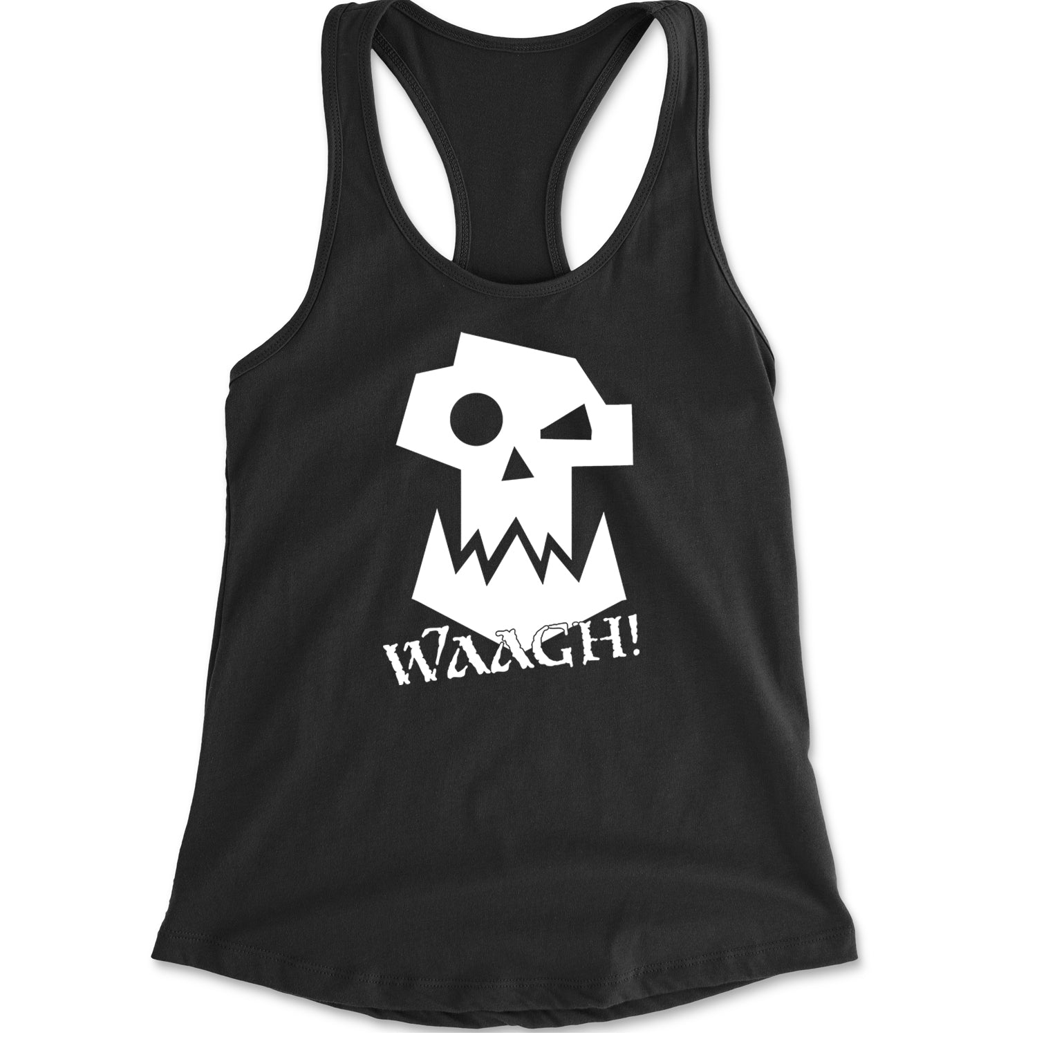 Ork Miniature Tabletop Wargaming Waagh Racerback Tank Top for Women Black