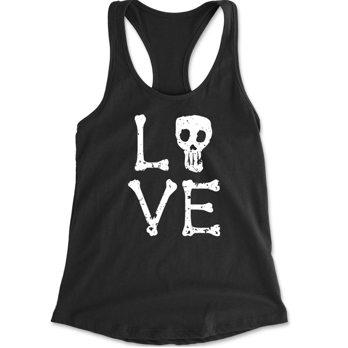 Love Skeleton Bones Racerback Tank Top for Women