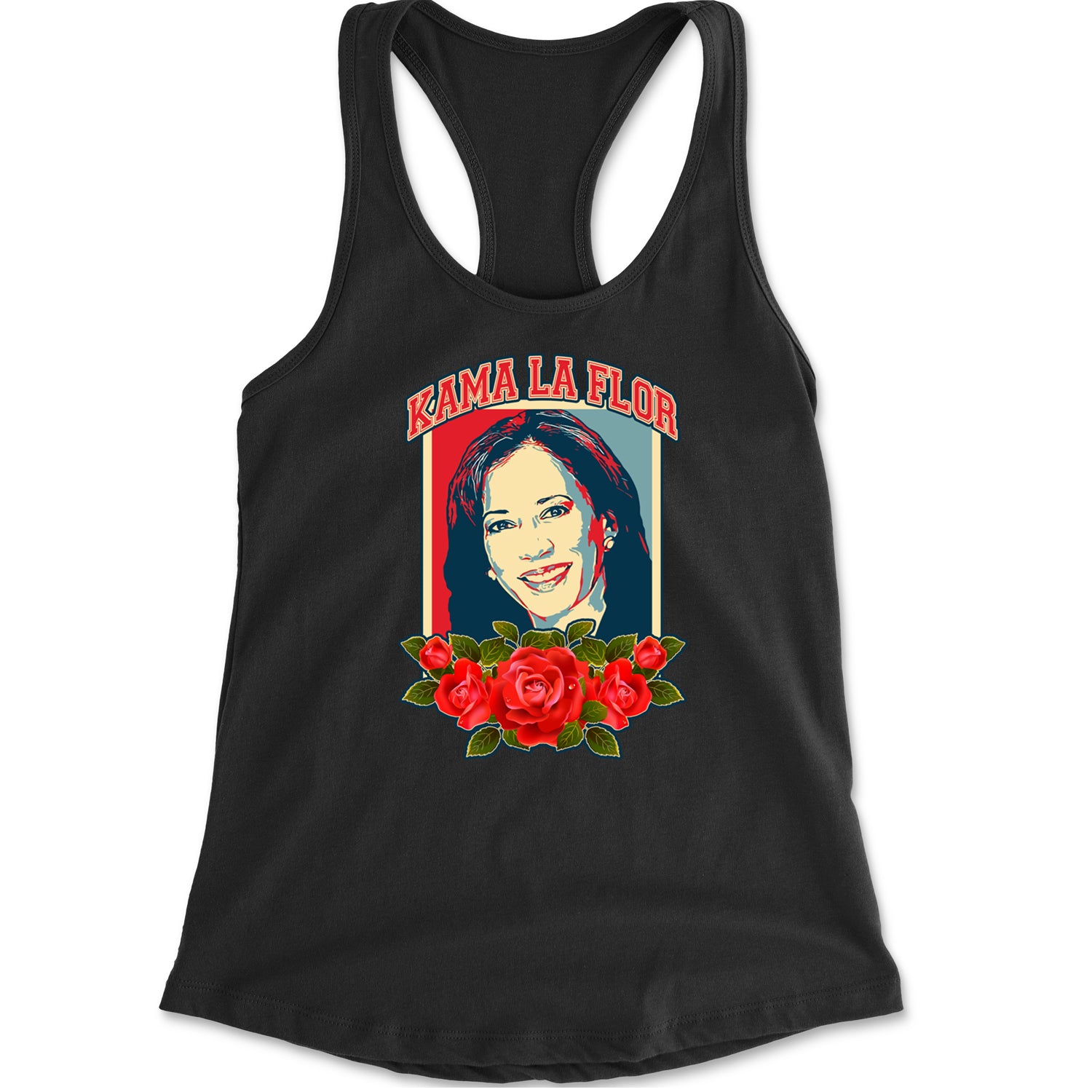 Kama La Flor Kamala Como La Flor Racerback Tank Top for Women Cotton Candy