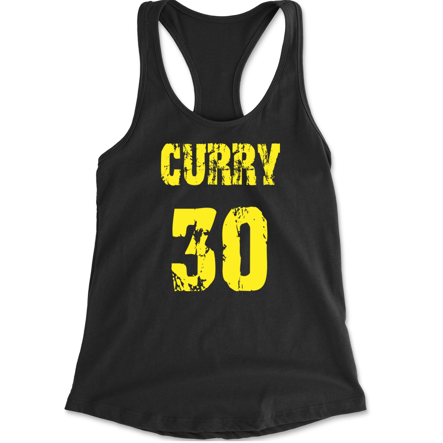 Curry #30 Racerback Tank Top for Women Black