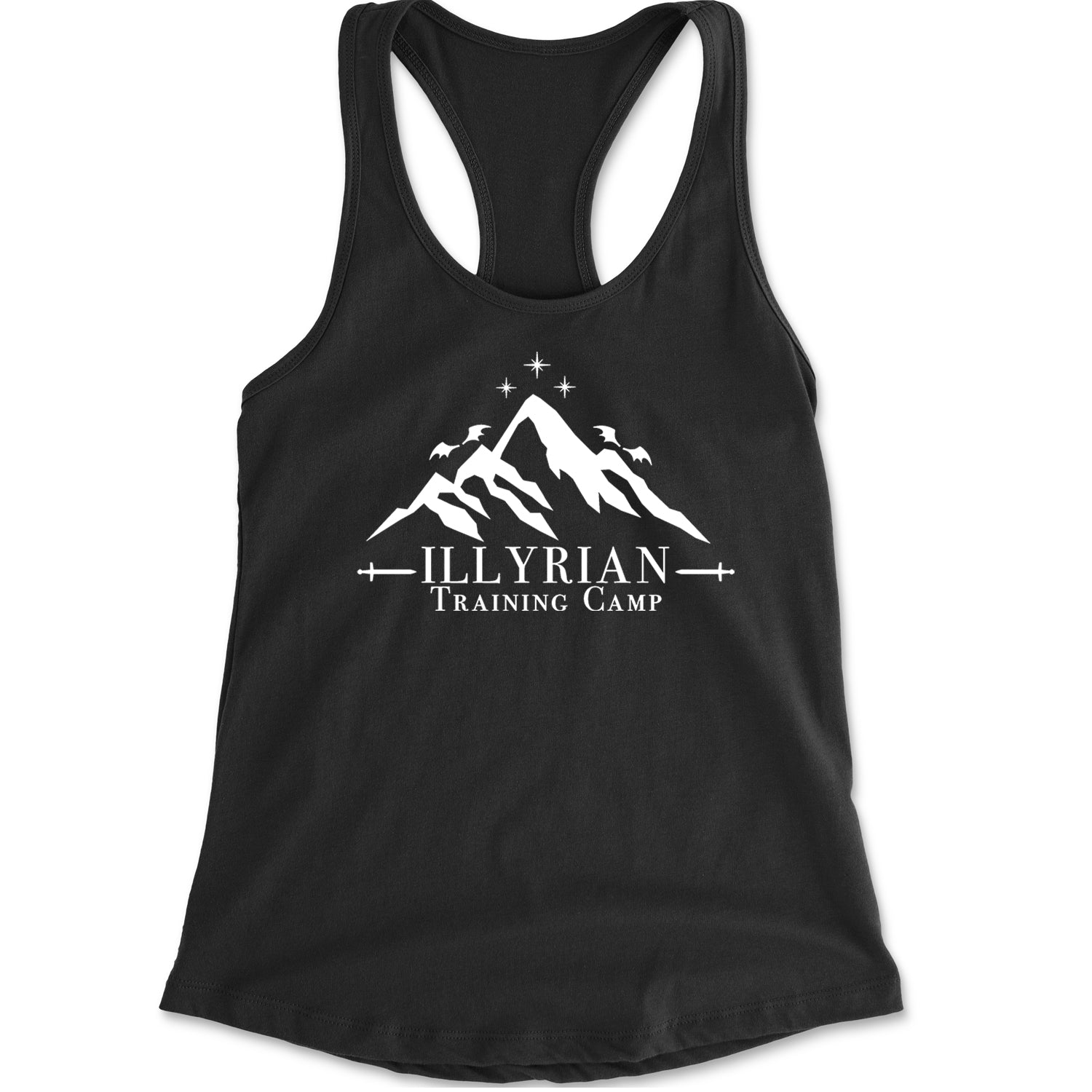 Illyrian Training Camp Night Court Racerback Tank Top for Women Black