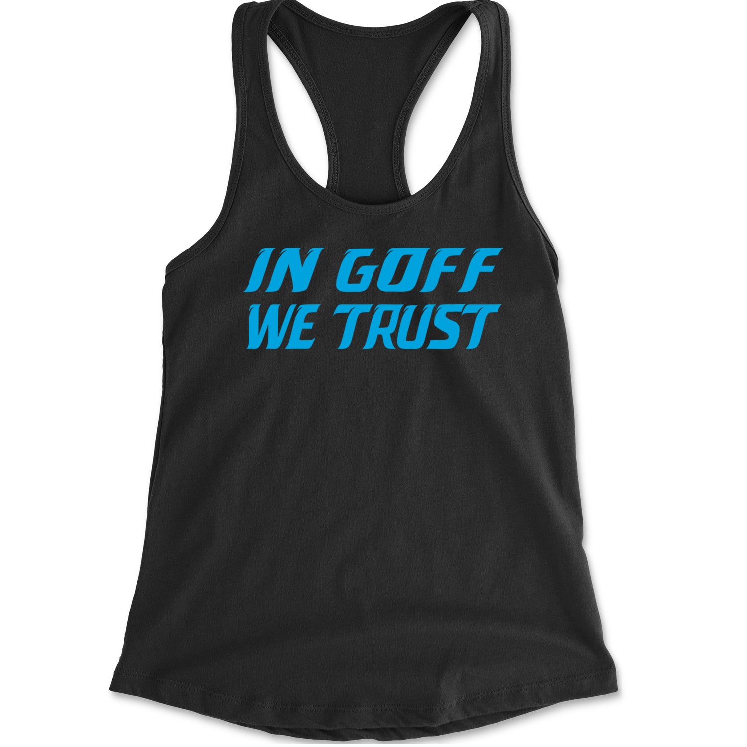 In Goff We Trust Detroit Racerback Tank Top for Women Black