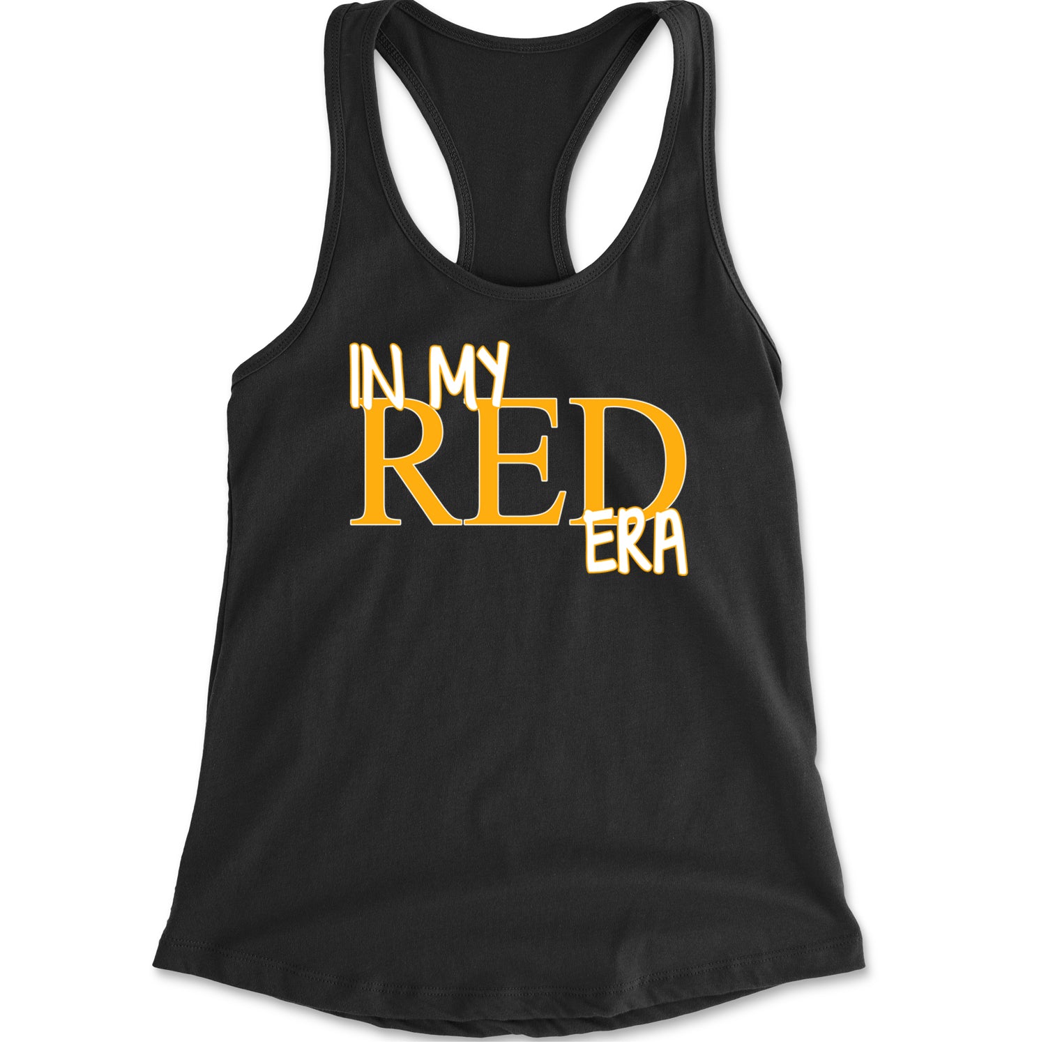 In My Red Era Kansas City Racerback Tank Top for Women Black