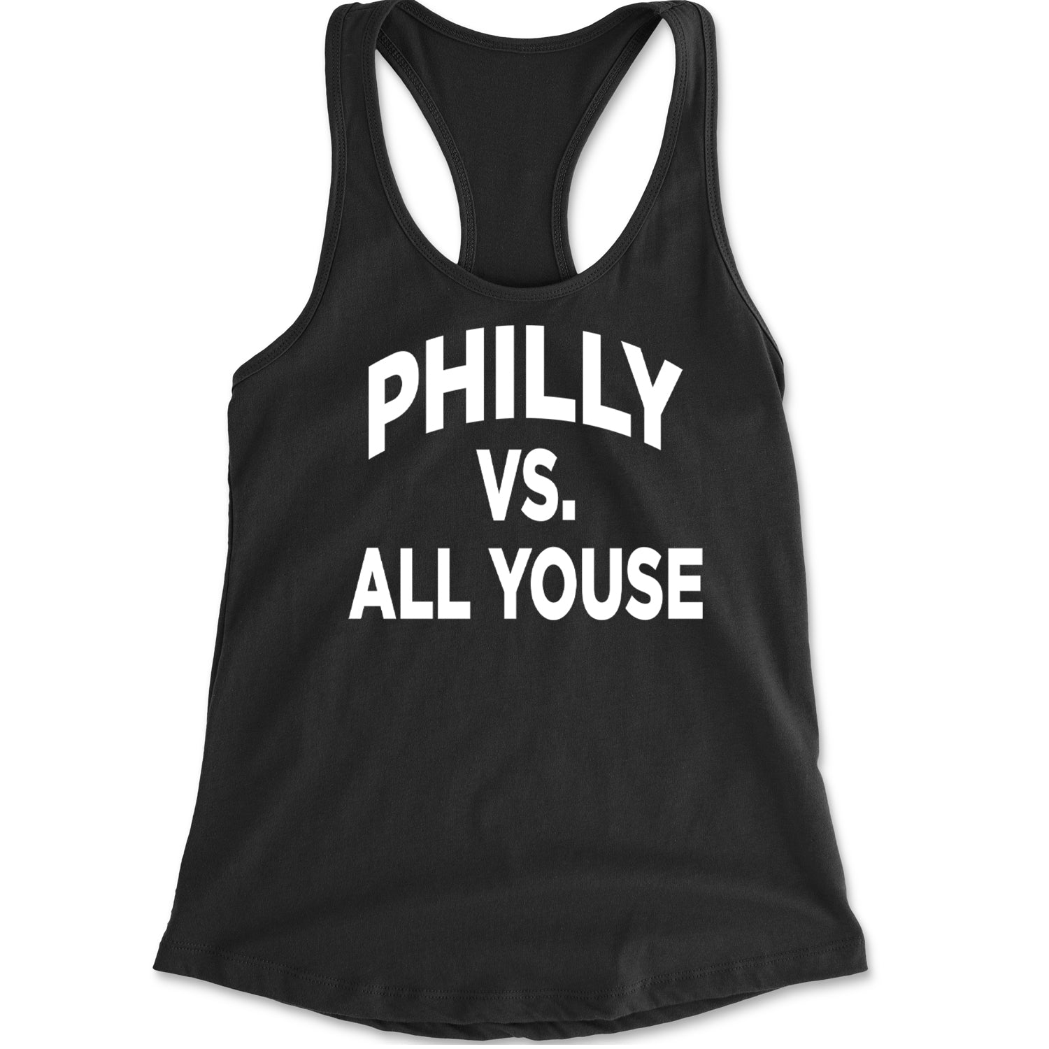 Philly Vs. All Youse Philly Thing Racerback Tank Top for Women Black