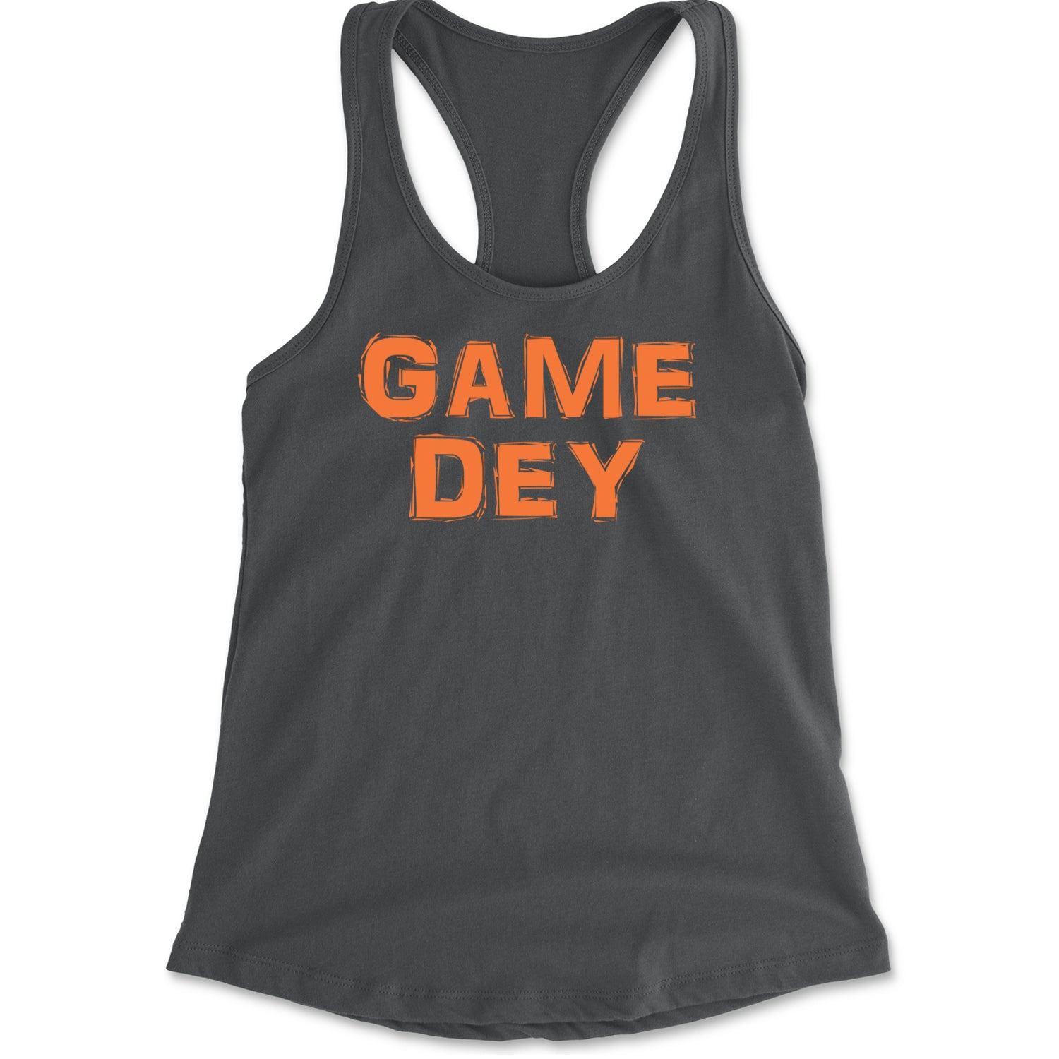 Game Dey Cincinnati Football Racerback Tank Top for Women Charcoal Grey