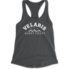 Velaris Night Court Squad Starfall Racerback Tank Top for Women Charcoal Grey
