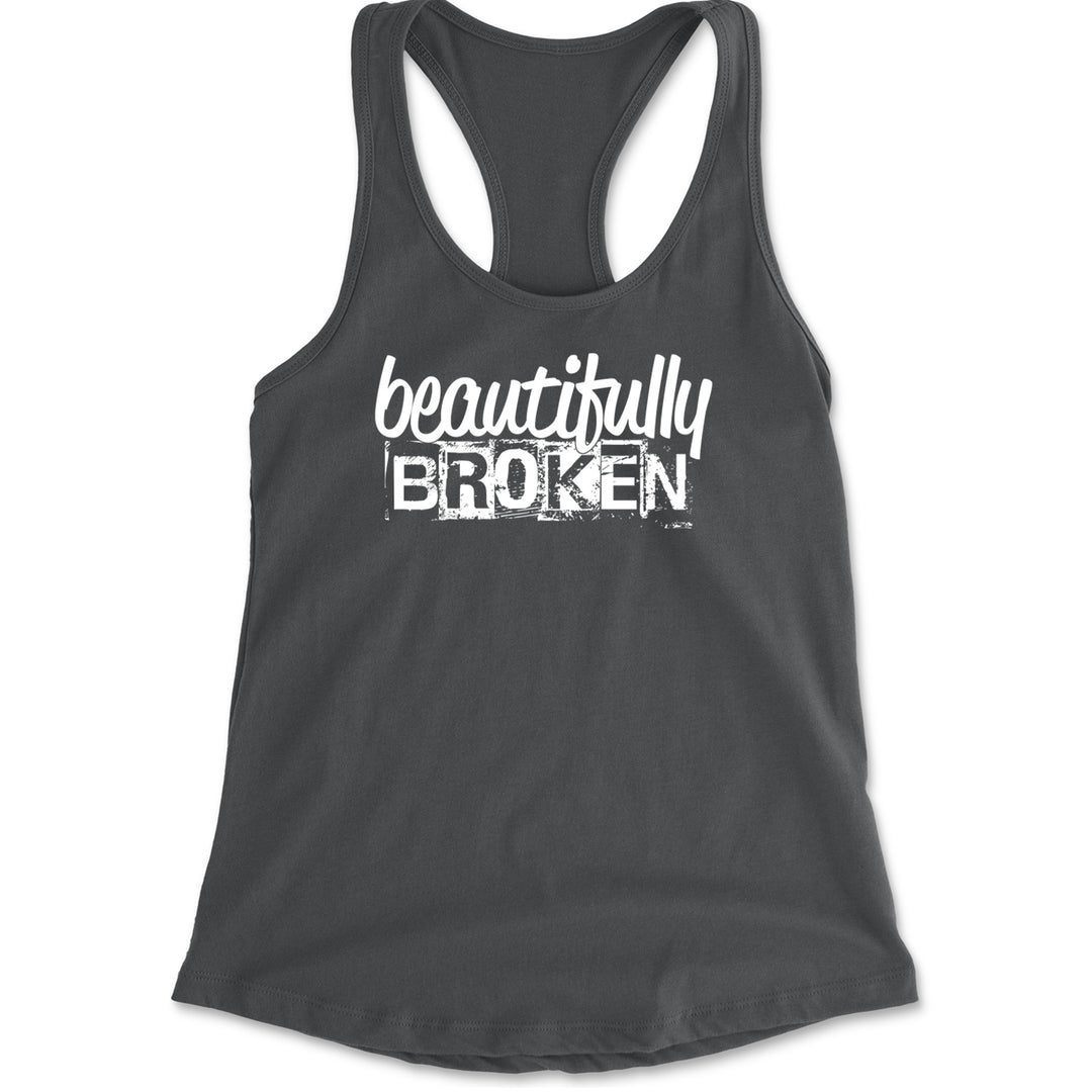Beautifully Broken Music Racerback Tank Top for Women