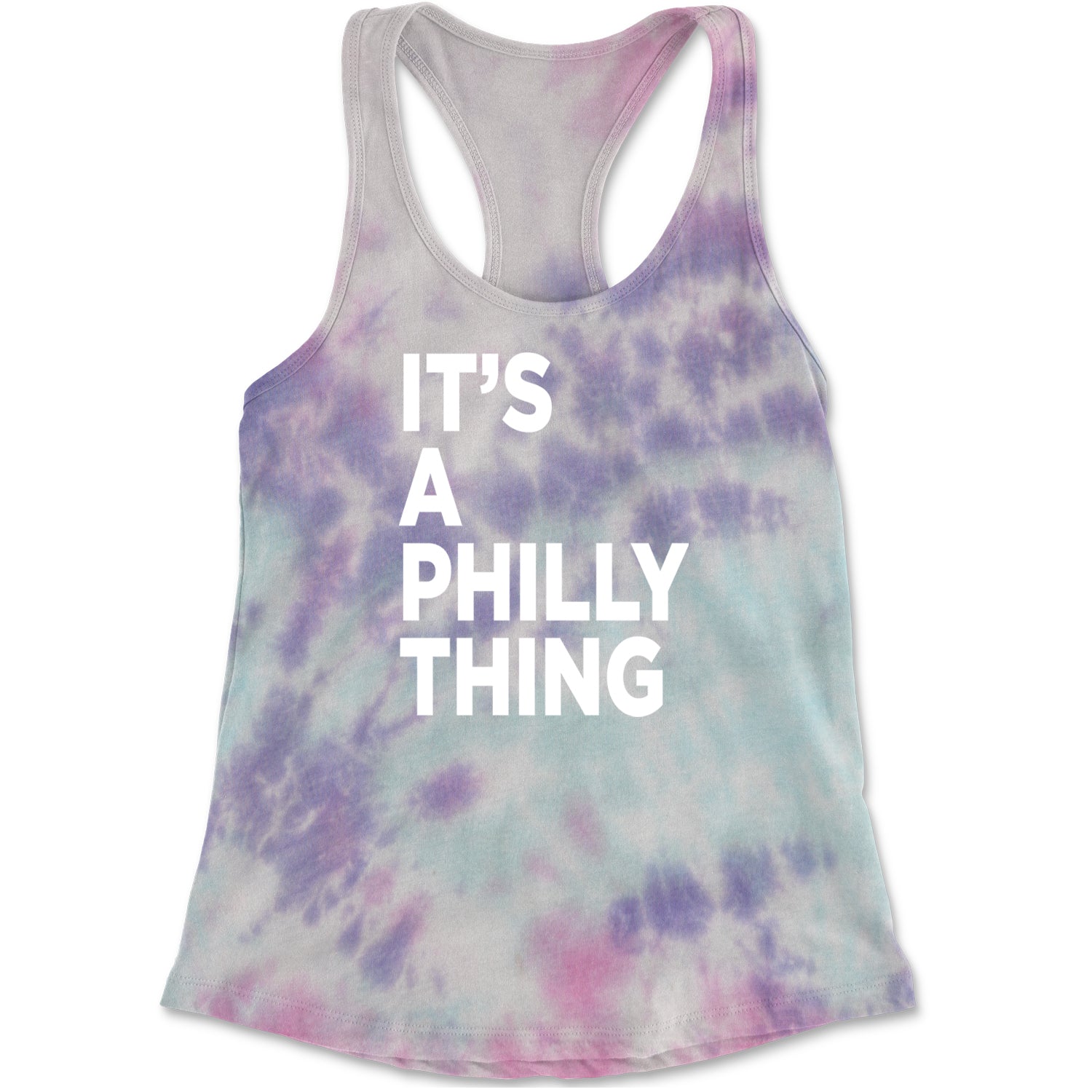 PHILLY It's A Philly Thing Racerback Tank Top for Women Cotton Candy