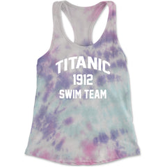Titanic Swim Team 1912 Funny Cruise Racerback Tank Top for Women Cotton Candy