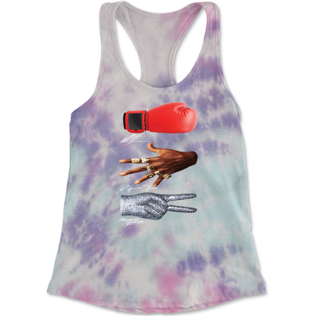 Tyson Jordan Jackson Iconic Michaels Racerback Tank Top for Women Cotton Candy