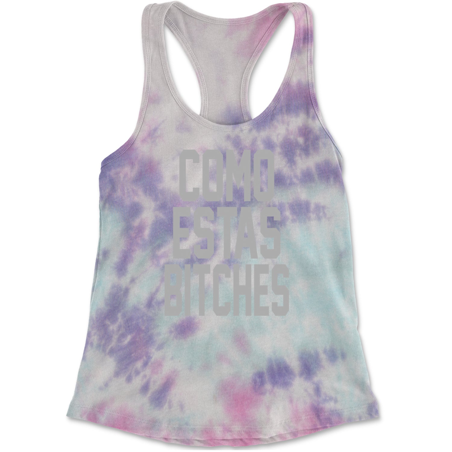 Como Estas B-tches Racerback Tank Top for Women Cotton Candy