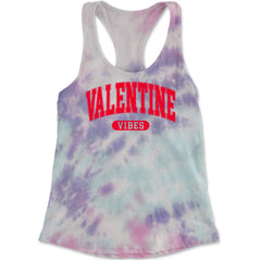 Valentines Vibes Racerback Tank Top for Women Cotton Candy