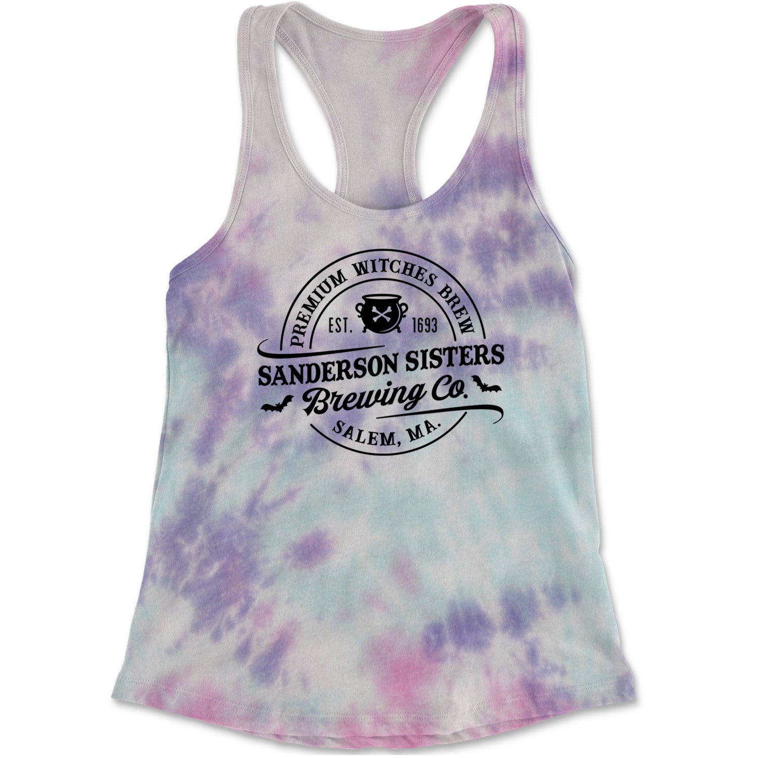 Sanderson Sisters Brewing Company Witches Brew Racerback Tank Top for Women Cotton Candy