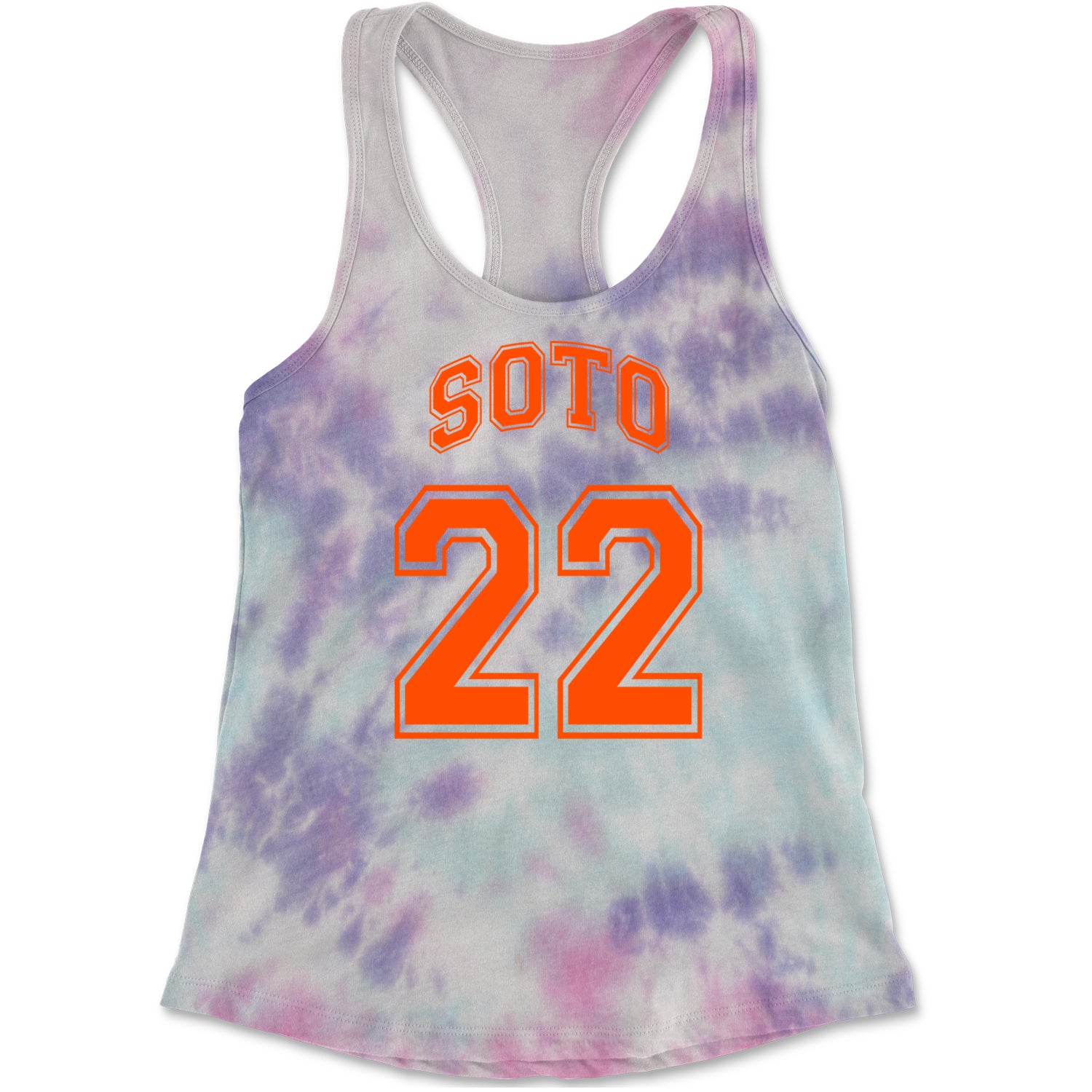 Soto Number 22 Racerback Tank Top for Women Cotton Candy