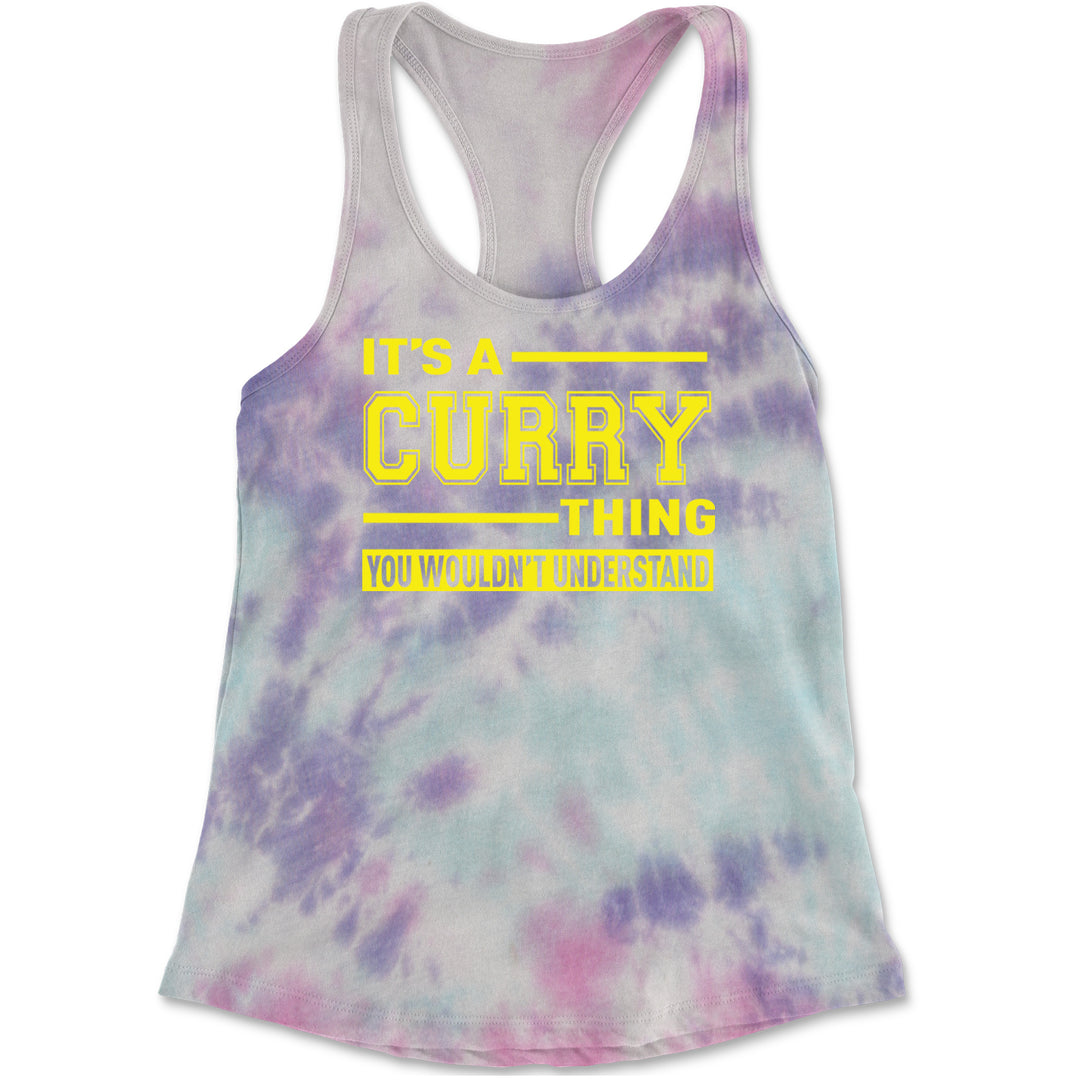 It's A Curry Thing, You Wouldn't Understand Basketball Racerback Tank Top for Women Cotton Candy