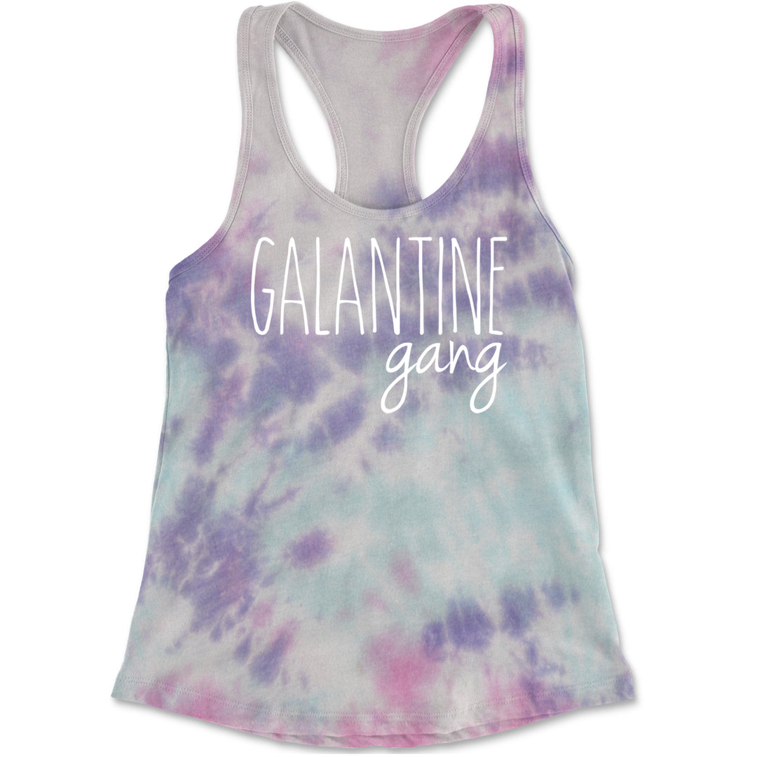Galentine Gang Valentine's Shirt Racerback Tank Top for Women Cotton Candy