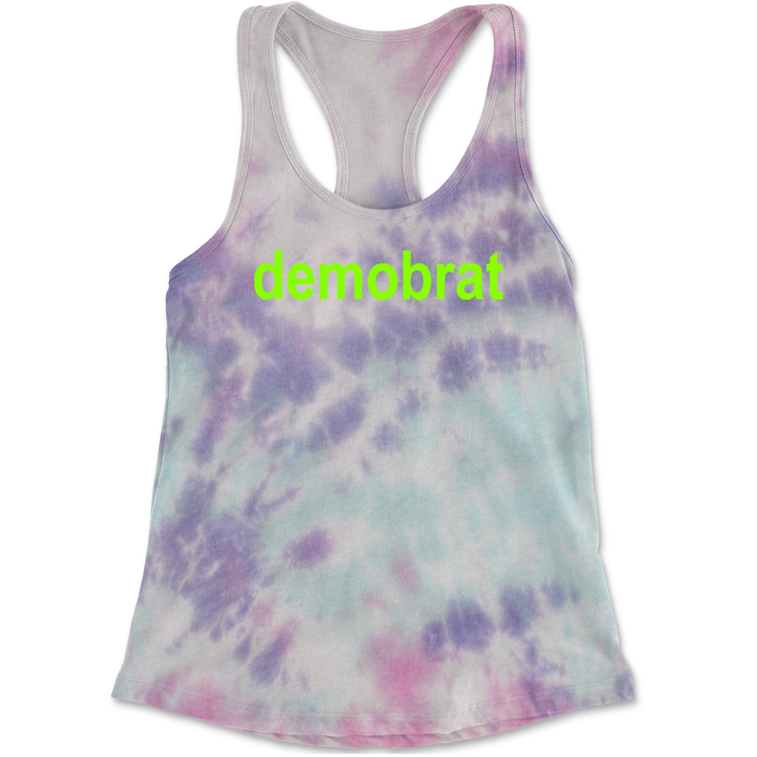 Demobrat Kamala Is Brat Vote Democrat Racerback Tank Top for Women Cotton Candy